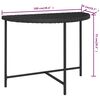 vidaXL Table de jardin Noir 100x50x75 cm R&eacute;sine tress&eacute;e