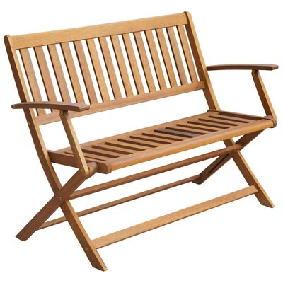 vidaXL Banc de jardin avec coussin 120 cm Bois d'acacia massif