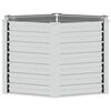 vidaXL Lit surélevé de jardin 129x77 cm Acier galvanisé Argenté