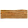 vidaXL Dessus de table 110x40x3,8 cm bord vivant bois massif manguier