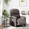 vidaXL Fauteuil de massage inclinable électrique marron foncé