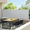 vidaXL Auvent lat&eacute;ral r&eacute;tractable de patio 140x600 cm Gris