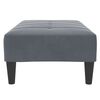 vidaXL Repose-pied gris foncé 77x55x31 cm velours