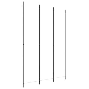 vidaXL Cloison de séparation 3 panneaux Blanc 150x220 cm Tissu