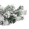 vidaXL Guirlande de No&euml;l avec neige floqu&eacute;e Vert 5 m PVC