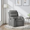 vidaXL Fauteuil de massage inclinable gris fonc&eacute; tissu