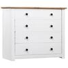 vidaXL Armoire lat&eacute;rale Blanc 80x40x73 cm Pin Assortiment Panama