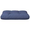 vidaXL Coussin de palette bleu marine 50x40x12 cm tissu