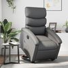 vidaXL Fauteuil inclinable &eacute;lectrique gris similicuir