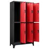 vidaXL Armoire &agrave; casiers Anthracite et rouge 90x45x180 cm Acier