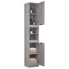 vidaXL Armoire de bain Sonoma gris 32x34x188,5 cm Bois d'ing&eacute;nierie