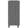vidaXL Buffet HAMAR Gris fonc&eacute; 85x35x80 cm Bois massif de pin