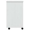 vidaXL Armoire roulante avec tiroirs MOSS blanc bois de pin solide