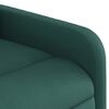 vidaXL Fauteuil inclinable de massage vert foncé tissu