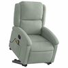 vidaXL Fauteuil inclinable de massage gris clair velours