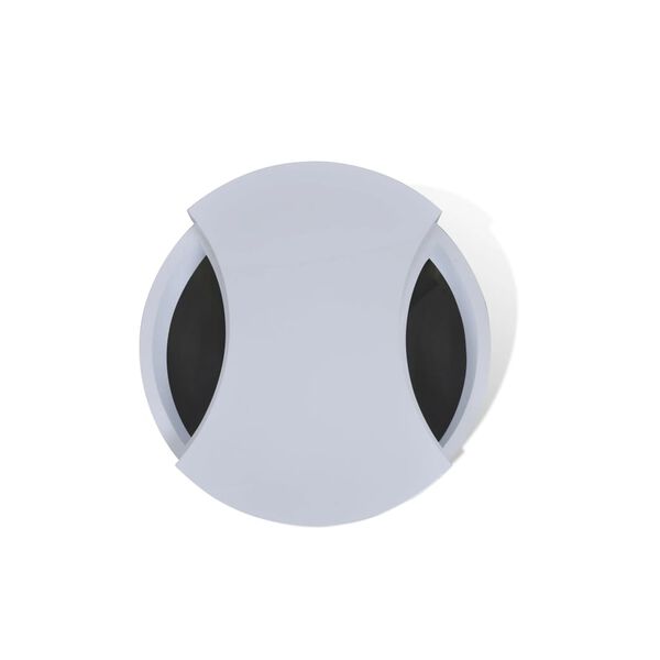 vidaXL Table basse à forme réglable blanc brillant