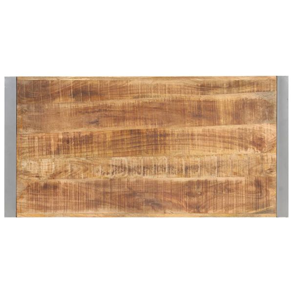 vidaXL Table &agrave; d&icirc;ner 120x60x75 cm Bois de manguier massif brut