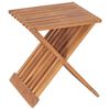 vidaXL Tabouret pliable 40x32x45 cm Bois de teck solide