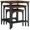 vidaXL Tables basses gigognes 3 pcs chêne fumé bois d'ingénierie