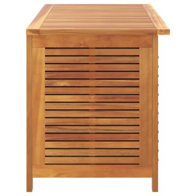 vidaXL Boîte de rangement de jardin persiennes 113x50x56cm bois acacia