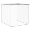 vidaXL Cage à poulets avec toit gris clair 203 x 98 x 90 cm en acier galvanisé