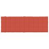 vidaXL Coussin de chaise longue rouge m&eacute;lang&eacute; 186x58x4 cm tissu