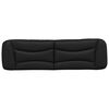 vidaXL Coussin de t&ecirc;te de lit Hvar noir 183 cm similicuir