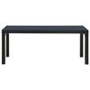 vidaXL Banc de jardin 110 cm acier et WPC noir