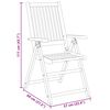 vidaXL Ensemble &agrave; manger de jardin 5 pcs Bois d'acacia solide