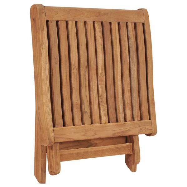 vidaXL Repose-pied pliable 46,5x49x41,5 cm Bois de teck solide