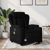 vidaXL Fauteuil inclinable de massage &eacute;lectrique noir tissu