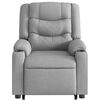 vidaXL Fauteuil inclinable de massage gris clair tissu
