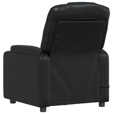 vidaXL Fauteuil de massage inclinable Noir Similicuir