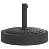 vidaXL Base de parasol pour mâts Ø38 / 48 mm 25 kg rond