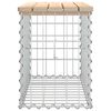 vidaXL Banc de jardin design de gabion 63x31,5x42cm bois massif de pin
