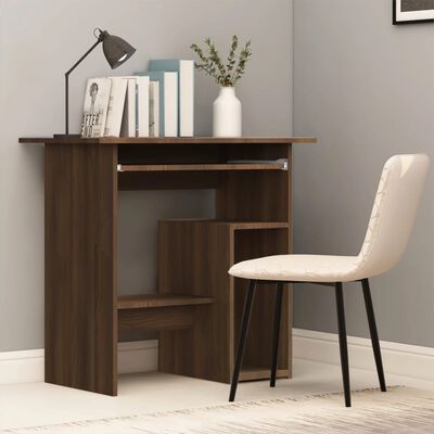 vidaXL Bureau Chêne marron 80x45x74 cm Bois d'ingénierie