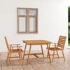 vidaXL Ensemble &agrave; manger de jardin 3 pcs Bois d'acacia solide