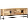 vidaXL Meuble TV 140x30x50 cm Bois massif de manguier