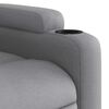 vidaXL Fauteuil inclinable de massage électrique gris clair tissu