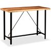 vidaXL Table de bar Bois massif d'Acacia 150x70x107 cm
