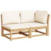 vidaXL Salon de jardin avec coussins 8 pcs bois massif d'acacia