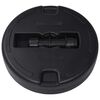 vidaXL Socle de parasol Rempli de sable/d'eau 24 L Noir