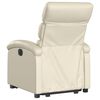 vidaXL Fauteuil inclinable crème similicuir