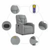 vidaXL Fauteuil inclinable de massage gris clair tissu
