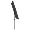 vidaXL Parasol de jardin avec mât en aluminium 2x1,5 m Anthracite