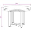 vidaXL Table basse Teck Résine 60 cm