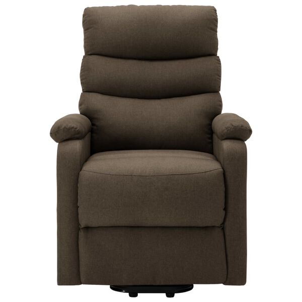vidaXL Fauteuil Marron Tissu