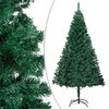 vidaXL Arbre de No&euml;l artificiel pr&eacute;-&eacute;clair&eacute; et boules vert 210 cm PVC