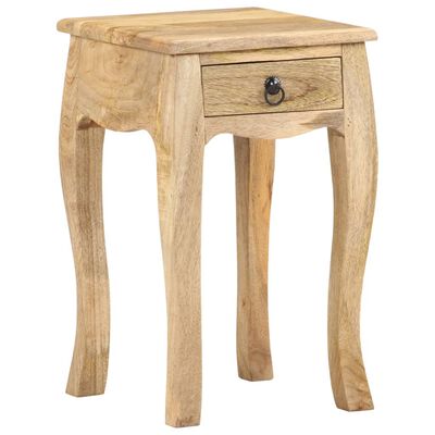 vidaXL Table de chevet 28x28x46 cm Bois de manguier massif