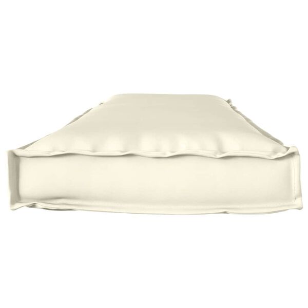 vidaXL Coussin Cr&egrave;me 140 x 40 x 8 cm Tissu Oxford